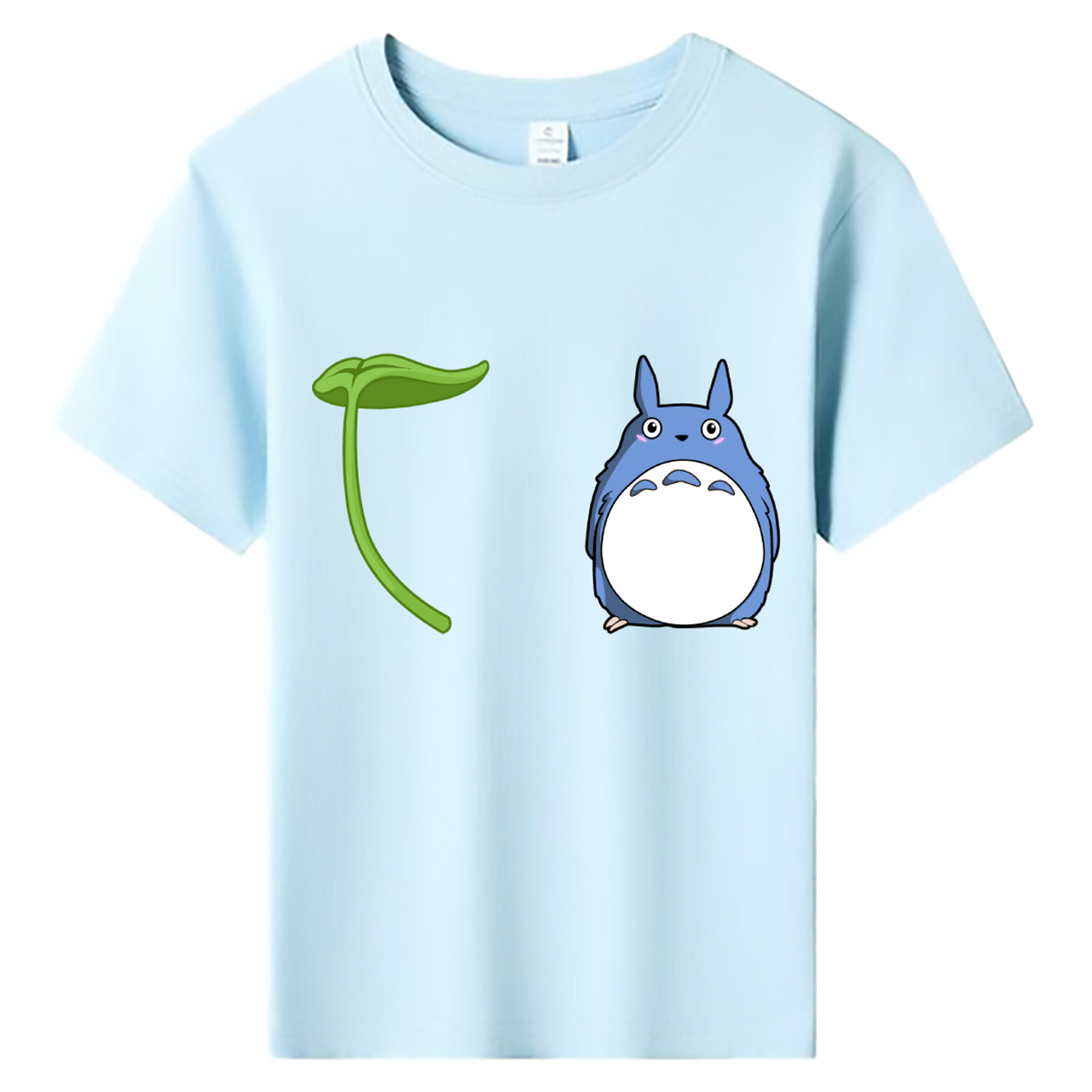 （画像用） となりのトトロ 草壁メイ 草壁サツキ My Neighbor Totoro Satsuki Kusakabe Mei Kusakabe 綿100％キッズTシャツ（フロントプリント）